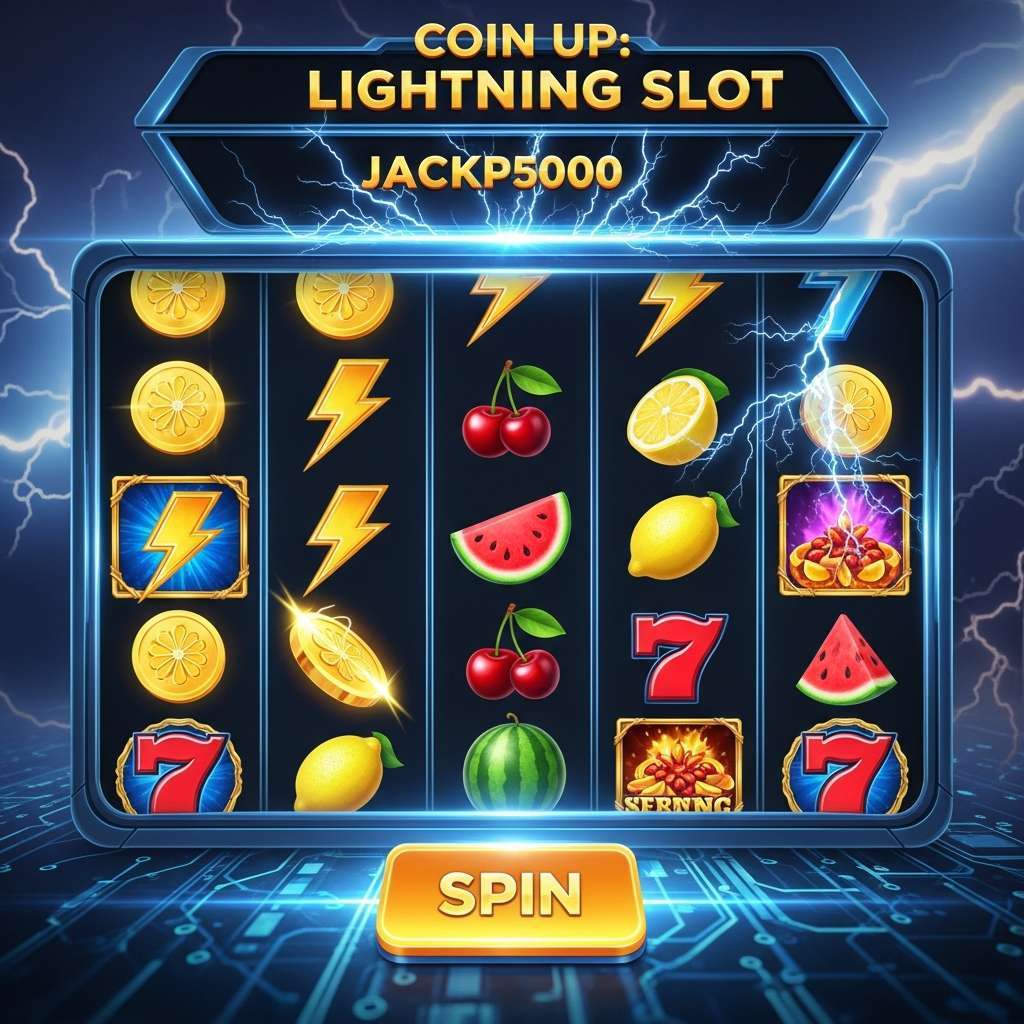 Coin Up: Lightning Poker game in casino with players and dealer